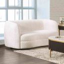 The appearance of Versoix Loveseat In Off White designed by Furniture of America in the modern / contemporary interior design. This off white piece of furniture  was selected by 1StopBedrooms from Versoix Collection to add a touch of cosiness and style into your home. Sku: FM61003WH-LV. Material: Boucle.