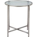 The appearance of Vetro Side Table In Silver designed by Zuo Modern in the modern / contemporary interior design. This silver piece of furniture  was selected by 1StopBedrooms from Vetro Collection to add a touch of cosiness and style into your home. Sku: 110749. Material: Glass.