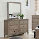 The appearance of Vevey Dresser In Gray designed by Furniture of America in the transitional interior design. This gray piece of furniture was selected by 1StopBedrooms from Vevey Collection to add a touch of cosiness and style into your home. Sku: FOA7175D. Material: Wood.