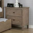 The appearance of Vevey Night Stand In Gray designed by Furniture of America in the transitional interior design. This gray piece of furniture was selected by 1StopBedrooms from Vevey Collection to add a touch of cosiness and style into your home. Sku: FOA7175N. Material: Wood.