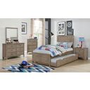 The appearance of Vevey Twin Bed In Gray designed by Furniture of America in the transitional interior design. This gray piece of furniture was selected by 1StopBedrooms from Vevey Collection to add a touch of cosiness and style into your home. Sku: FOA7175T-HB;FOA7175T-FB;FOA7175T-R. Bed Type: Platform Bed. Material: Wood. Bed Size: Twin.