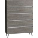 The appearance of Victoria Chest In Grey designed by J&M in the modern / contemporary interior design. This grey piece of furniture was selected by 1StopBedrooms from Victoria Collection to add a touch of cosiness and style into your home. Sku: 18699-C. Material: MDF.