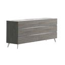 The appearance of Victoria Dresser In Grey designed by J&M in the modern / contemporary interior design. This grey piece of furniture was selected by 1StopBedrooms from Victoria Collection to add a touch of cosiness and style into your home. Sku: 18699-D. Material: MDF.