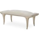 The appearance of Villa Cherie Bed Bench In Caramel designed by Michael Amini in the transitional interior design. This caramel piece of furniture was selected by 1StopBedrooms from Villa Collection to add a touch of cosiness and style into your home. Sku: N9008904-134. Material: Polyester.