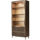 The appearance of Villa Cherie Bookcase In Hazelnut designed by Michael Amini in the transitional interior design. This hazelnut piece of furniture was selected by 1StopBedrooms from Villa Collection to add a touch of cosiness and style into your home. Sku: N9008199-410. Material: Glass.