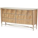 The appearance of Villa Cherie Dresser In Caramel designed by Michael Amini in the transitional interior design. This caramel piece of furniture was selected by 1StopBedrooms from Villa Collection to add a touch of cosiness and style into your home. Sku: N9008050-134. Material: Marble.