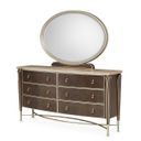 Villa Cherie Dresser With Mirror In Hazelnut