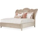 Villa Cherie Eastern King Channel Tufted Bed In Hazelnut