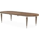 The appearance of Villa Cherie Oval Dining Table In Hazelnut designed by Michael Amini in the transitional interior design. This hazelnut piece of furniture was selected by 1StopBedrooms from Villa Collection to add a touch of cosiness and style into your home. Sku: N9008000-410. Table Top Shape: Oval. Material: Polyester. Size: 46" x 80".
