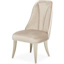 The appearance of Villa Cherie Side Chair Set Of 2 In Hazelnut designed by Michael Amini in the transitional interior design. This hazelnut piece of furniture  was selected by 1StopBedrooms from Villa Collection to add a touch of cosiness and style into your home. Sku: N9008003-410. Material: Polyester.