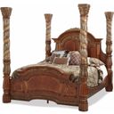 The appearance of Villa Valencia California King Poster Bed 72000CKCAN-55 designed by Michael Amini in the traditional interior design. This chestnut piece of furniture was selected by 1StopBedrooms from Villa Valencia Collection to add a touch of cosiness and style into your home. Sku: 72015T-55;72015B-55;72025-55;72035-55;72135-55;72315-55;72325-55. Bed Type: Poster Bed. Material: Wood. Bed Size: California King.