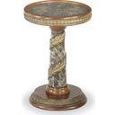 The appearance of Villa Valencia Chair Side Table designed by Michael Amini in the traditional interior design. This brown piece of furniture was selected by 1StopBedrooms from Villa Valencia Collection to add a touch of cosiness and style into your home. Sku: 72222-55. Material: Wood.
