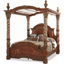 The appearance of Villa Valencia Eastern King Canopy Bed In Chestnut designed by Michael Amini in the traditional interior design. This chestnut piece of furniture was selected by 1StopBedrooms from Villa Valencia Collection to add a touch of cosiness and style into your home. Sku: 72015B-55;72015T-55;72025-55;72039-55;72139-55;72315-55;72325-55. Bed Type: Canopy Bed. Material: Wood. Bed Size: King.