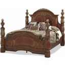 The appearance of Villa Valencia Grande Marble King Low Poster Bed designed by Michael Amini in the traditional interior design. This chestnut piece of furniture was selected by 1StopBedrooms from Villa Valencia Collection to add a touch of cosiness and style into your home. Sku: 72000EKP-55. Bed Type: Poster Bed. Material: Wood. Bed Size: King.