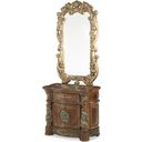 The appearance of Villa Valencia Nightstand and Mirror 72040-41-55 designed by Michael Amini in the traditional interior design. This chestnut piece of furniture was selected by 1StopBedrooms from Villa Valencia Collection to add a touch of cosiness and style into your home. Sku: 72040-55;72041-55. Material: Wood.