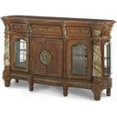 The appearance of Villa Valencia Sideboard designed by Michael Amini in the traditional interior design. This brown piece of furniture was selected by 1StopBedrooms from Villa Valencia Collection to add a touch of cosiness and style into your home. Sku: 72007-55. Material: Wood.