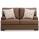 The appearance of VillaCourt Loveseat In Caramel designed by Signature Design by Ashley in the modern / contemporary interior design. This caramel piece of furniture was selected by 1StopBedrooms from VillaCourt Collection to add a touch of cosiness and style into your home. Sku: 7490935. Material: Faux Leather.