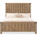 Vineyard Row King Panel Bed In Light Wood