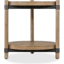 The appearance of Vineyard Row Round End Table In Light Wood designed by Hooker in the transitional interior design. This light wood piece of furniture  was selected by 1StopBedrooms from Vineyard Row Collection to add a touch of cosiness and style into your home. Sku: 6952-80116-80. Material: Hickory.
