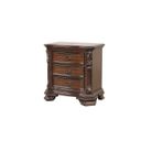 The appearance of Vintage Nightstand In Walnut designed by Galaxy Home Furnishings in the modern / contemporary interior design. This walnut piece of furniture was selected by 1StopBedrooms from Vintage Collection to add a touch of cosiness and style into your home. Sku: 698781080443. Material: Solid Wood.