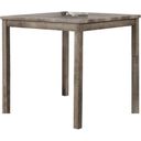 The appearance of Vitaliya Square Wood Counter Height Dining Table In Black designed by Best Master Furniture in the transitional interior design. This black piece of furniture was selected by 1StopBedrooms from Vitaliya Collection to add a touch of cosiness and style into your home. Sku: CD038GTCH. Table Top Shape: Square. Material: Wood. Size: 36" x 36".