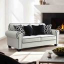 The appearance of Viviani Loveseat In White designed by Furniture of America in the transitional interior design. This white piece of furniture was selected by 1StopBedrooms from Viviani Collection to add a touch of cosiness and style into your home. Sku: FM61007WH-LV. Material: Chenille.