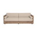 The appearance of Vivid Outdoor Patio Sofa In Light Eucalyptus and Taupe designed by Armen Living in the modern / contemporary interior design. This light eucalyptus and taupe piece of furniture was selected by 1StopBedrooms from Vivid Collection to add a touch of cosiness and style into your home. Sku: LCVISOEUCTP. Material: Eucalyptus.