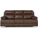 The appearance of VonRyan Power Reclining Sofa In Tobacco designed by Signature Design by Ashley in the modern / contemporary interior design. This tobacco piece of furniture was selected by 1StopBedrooms from VonRyan Collection to add a touch of cosiness and style into your home. Sku: U1040015. Material: Leather Match.
