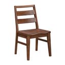 Voss Ladderback Chair with Wood Seat Set of 2 In Sable