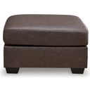 The appearance of Walker Point Oversized Accent Ottoman In Umber designed by Signature Design by Ashley in the modern / contemporary interior design. This umber piece of furniture was selected by 1StopBedrooms from Walker Point Collection to add a touch of cosiness and style into your home. Sku: NC2770508. Material: Faux Leather.