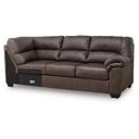 The appearance of Walker Point Right-Arm Facing Sofa with Corner Wedge In Umber designed by Signature Design by Ashley in the modern / contemporary interior design. This umber piece of furniture was selected by 1StopBedrooms from Walker Point Collection to add a touch of cosiness and style into your home. Sku: NC2770567. Material: Fabric.