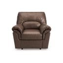 The appearance of Walker Point Recliner In Umber designed by Signature Design by Ashley in the modern / contemporary interior design. This umber piece of furniture was selected by 1StopBedrooms from Walker Point Collection to add a touch of cosiness and style into your home. Sku: NC2770525. Material: Faux Leather.