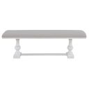 Warren 60 Inch Upholstered Bench In White