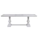 Warren 72-90 Inch Rec Table with 18 Inch Leaf In White
