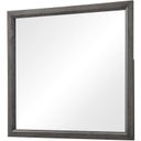 The appearance of Watson Dresser Mirror Grey Oak designed by Coaster in the transitional interior design. This grey oak piece of furniture was selected by 1StopBedrooms from Watson Collection to add a touch of cosiness and style into your home. Sku: 212424. Material: Wood.