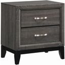 The appearance of Watson 2-drawer Nightstand Grey Oak and Black designed by Coaster in the transitional interior design. This grey oak piece of furniture was selected by 1StopBedrooms from Watson Collection to add a touch of cosiness and style into your home. Sku: 212422. Material: Wood.