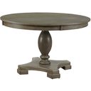 The appearance of Waylon Round Dining Table designed by ACME in the transitional interior design. This gray oak piece of furniture was selected by 1StopBedrooms from Waylon Collection to add a touch of cosiness and style into your home. Sku: 72205T;72206ST. Table Top Shape: Round. Material: Wood. Size: 48".