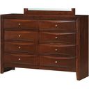 The appearance of Glory Furniture G1550 8 Drawer Dresser in Cherry designed by Glory in the traditional interior design. This cherry piece of furniture was selected by 1StopBedrooms from G1550 Collection to add a touch of cosiness and style into your home. Sku: G1550-D-Dresser. Material: Wood.