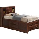 The appearance of Glory Furniture G1550 Twin Storage Bed in Cherry designed by Glory in the traditional interior design. This cherry piece of furniture was selected by 1StopBedrooms from G1550 Collection to add a touch of cosiness and style into your home. Sku: G1550G-TSB3 Box 1;G1550G-TSB3 Box 3;G1550G-TSB3 Box 2;G1550G-TSB3 Box 4;G1550G-TSB3 Box 5;G1550G-TSB3 Box 6. Bed Type: Storage Bed. Material: Wood. Bed Size: Twin.
