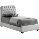 The appearance of Glory Furniture G1570 Twin Button-Tufted Bed in White designed by Glory in the traditional interior design. This white piece of furniture was selected by 1StopBedrooms from G1570 Collection to add a touch of cosiness and style into your home. Sku: G1570C-TB-UP-Twin Bed Headboard & Footboard & Rails. Bed Type: Panel Bed. Material: Upholstered. Bed Size: Twin.