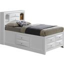 The appearance of Glory Furniture G1570 Twin Storage Bed in White designed by Glory in the traditional interior design. This white piece of furniture was selected by 1StopBedrooms from G1570 Collection to add a touch of cosiness and style into your home. Sku: G1570G-TSB3 Box 1;G1570G-TSB3 Box 3;G1570G-TSB3 Box 2;G1570G-TSB3 Box 4;G1570G-TSB3 Box 5;G1570G-TSB3 Box 6. Bed Type: Storage Bed. Material: Wood. Bed Size: Twin.