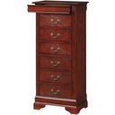The appearance of Glory Furniture G3100 Lingerie Chest in Cherry designed by Glory in the traditional interior design. This cherry piece of furniture  was selected by 1StopBedrooms from G3100 Collection to add a touch of cosiness and style into your home. Sku: G3100-LC-Lingerie Chest. Material: Wood.