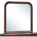 The appearance of Glory Furniture G3100 Mirror in Cherry designed by Glory in the traditional interior design. This cherry piece of furniture  was selected by 1StopBedrooms from G3100 Collection to add a touch of cosiness and style into your home. Sku: G3100-M-Mirror. Material: Glass.