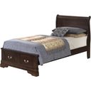 Glory Furniture G3125 Twin Low Profile Storage Bed in Cappuccino