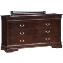 The appearance of Glory Furniture G3125 6 Drawer Dresser in Cappuccino designed by Glory in the traditional interior design. This cappuccino piece of furniture  was selected by 1StopBedrooms from G3125 Collection to add a touch of cosiness and style into your home. Sku: G3125-D-Dresser. Material: Wood.