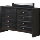 The appearance of Global Furniture Linda 8 Drawer Dresser in Black designed by Global Furniture USA in the modern / contemporary interior design. This black piece of furniture was selected by 1StopBedrooms from Linda Collection to add a touch of cosiness and style into your home. Sku: LINDA(FD0011B)-BL-D (M). Material: Wood.
