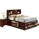 The appearance of Global Furniture Linda King Storage Bed in Merlot designed by Global Furniture USA in the modern / contemporary interior design. This merlot piece of furniture was selected by 1StopBedrooms from Linda Collection to add a touch of cosiness and style into your home. Sku: LINDA(FD0016I)-NEW MERLOT-KB-HB/FB;LINDA(FD0016I)-NEW MERLOT-KB-SR;LINDA(FD0016I)-NEW MERLOT-DWR;LINDA(FD0016I)-NEW MERLOT-DWR. Bed Type: Storage Bed. Material: Wood. Bed Size: King.