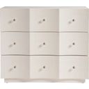 The appearance of Weekender Saint Clair Chest In White Sand designed by Universal in the modern / contemporary interior design. This white sand piece of furniture  was selected by 1StopBedrooms from Weekender Collection to add a touch of cosiness and style into your home. Sku: U330A360. Material: Metal.