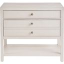 The appearance of Weekender Saugatuck Nightstand In White Sand designed by Universal in the modern / contemporary interior design. This white sand piece of furniture  was selected by 1StopBedrooms from Weekender Collection to add a touch of cosiness and style into your home. Sku: U330A351. Material: Wood.