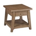 Weisman Rectangular Drawer End Table In Nutmeg